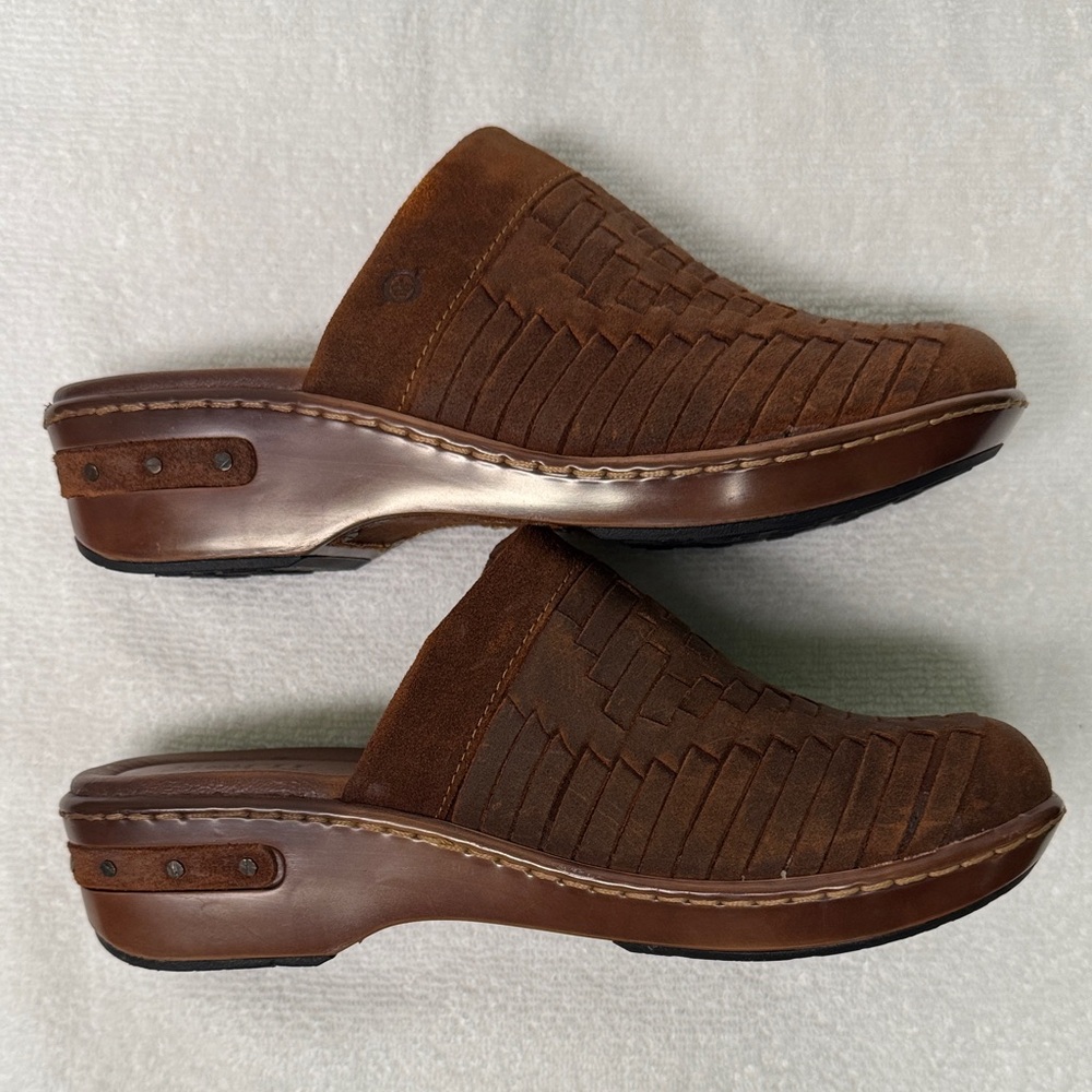Born Yucatán Distressed Brown Clog Size 9 - Picture 4 of 14